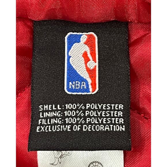 M2-64 ULTRA GAME NWT Miami Heat Varsity Jacket Windbreaker Red Small - Picture 10 of 13